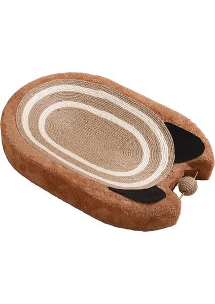 Kedi Scratcher Yatak Büyük Sisal Scratcher Yavru Eğitim Oyuncak Pet Kedi Malzemeleri Kahverengi (Yurt Dışından)