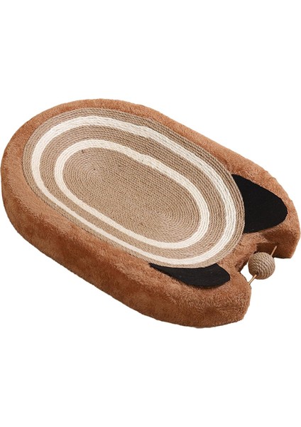 Kedi Scratcher Yatak Büyük Sisal Scratcher Yavru Eğitim Oyuncak Pet Kedi Malzemeleri Kahverengi (Yurt Dışından)