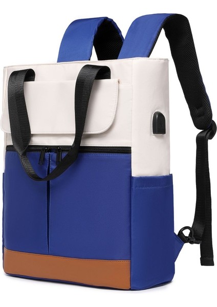 Seyahat Çantası Açık Sırt Çantası Laptop Tote Çanta Moda Sırt Çantası USB ile Erkekler ve Kadınlar (Yurt Dışından)