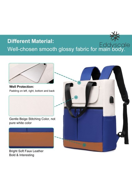Seyahat Çantası Açık Sırt Çantası Laptop Tote Çanta Moda Sırt Çantası USB ile Erkekler ve Kadınlar (Yurt Dışından)