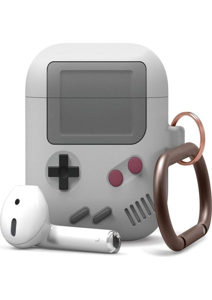 Classic Gamer Tasarım Çantası, Anahtarlık Dayanıklı Silikon Yapıya Sahip Airpdos Gen 3 ile Uyumludur (Yurt Dışından)