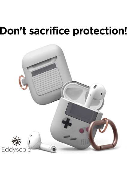 Classic Gamer Tasarım Çantası, Anahtarlık Dayanıklı Silikon Yapıya Sahip Airpdos Gen 3 ile Uyumludur (Yurt Dışından) modelleri