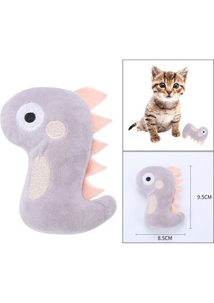 Yavru Diş Fırçası Fare Catnip Molar Çubuk Temizleyici Oyuncak Dinozor (Yurt Dışından)