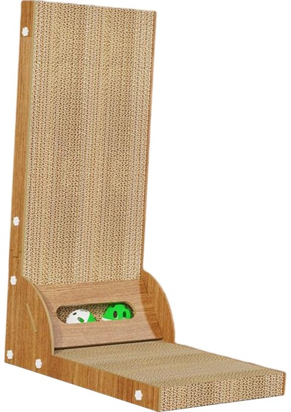 Kedi Tırmalama Karton Aşınmaya Dayanıklı Mobilya Koruyucu Kedi Tırmalama Pedi Çift Bilyalı (Yurt Dışından)