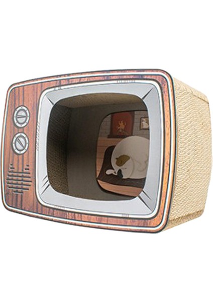 Tv Için Tırmalama Tahtası Karton Catnipli Oluklu Ev (Yurt Dışından) fiyatları