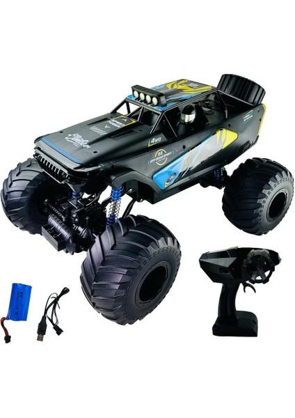 Vardem Oyuncak Uzaktan Kumandalı Şarjlı 2.4g 1:6 Metal Off Road Araba XLX-999-2232-2233 Mavi