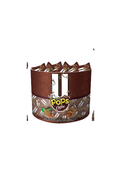 Kahve Aromalı Sıvı Dolgulu Bonbon Şekerleme Silindir 5 gr x 200