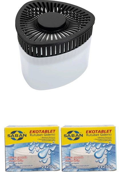 Nem Alıcı Üçgen Aparat 500 gr / Yedek Tablet 2X250 gr x 2