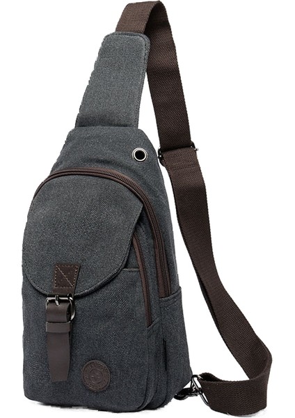 Savaş Mastiff Erkek Kanvas Göğüs Çantası Erkek Çapraz Vücut Rahat Küçük Sırt Çantası Kore Tarzı Moda Retro Küçük Çanta (Yurt Dışından)