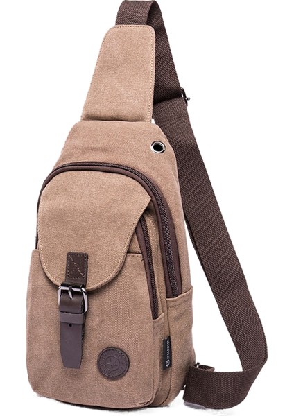 Savaş Mastiff Erkek Kanvas Göğüs Çantası Erkek Çapraz Vücut Rahat Küçük Sırt Çantası Kore Tarzı Moda Retro Küçük Çanta (Yurt Dışından)