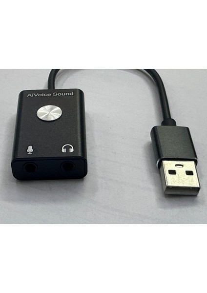 Aivoice Ses Kartı Kablolu USB Ses Kartı Ses Çeviri Için USB Ses Kartı