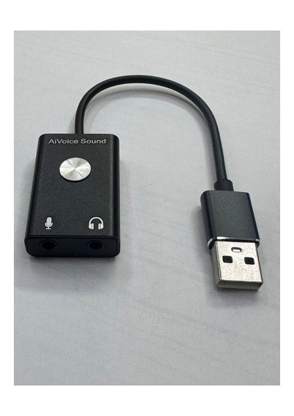 Aivoice Ses Kartı Kablolu USB Ses Kartı Ses Çeviri Için USB Ses Kartı