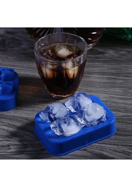 D Stili 3D Kafatası Buz Silikon Kalıp Makinesi Buz Küpü Tepsisi Puding Kalıbı Kek Şeker Kalıbı Bar Partisi Serin Şarap Dondurma Mutfak Dıy Aksesuar (Yurt Dışından)