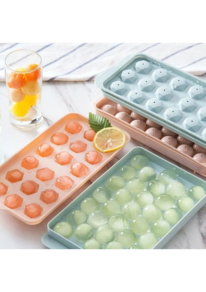 Pembe 33 Kuşak Stili Kapaklı Diy Buz Kalıbı Petek Buz Küpü Tepsileri Yuvarlak Elmas Izgaralar Hokey Buz Yapıcı Küp Kalıp Bar Içecek Aksesuarları (Yurt Dışından) fiyatları