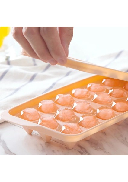 Pembe 33 Kuşak Stili Kapaklı Diy Buz Kalıbı Petek Buz Küpü Tepsileri Yuvarlak Elmas Izgaralar Hokey Buz Yapıcı Küp Kalıp Bar Içecek Aksesuarları (Yurt Dışından) fırsatları