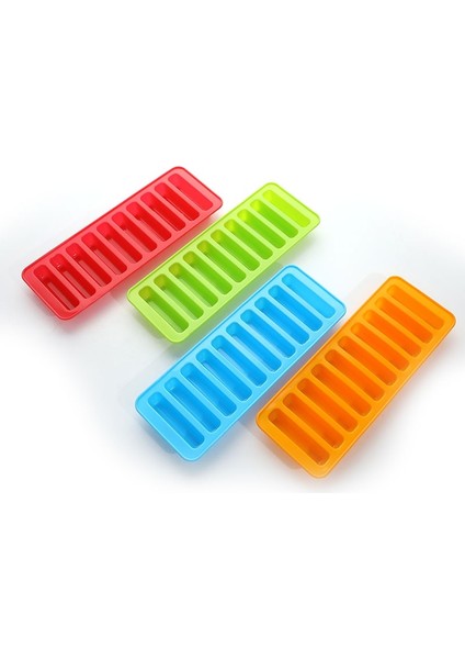Kırmızı Stil 10 Izgara Uzun Şerit Şekli Silikon Buz Küpü Kalıp Tepsileri Diy Pişirme Kalıbı Ice Cube Maker Silikon Sosis Sosisli Sandviç Kalıbı (Yurt Dışından) fiyatları