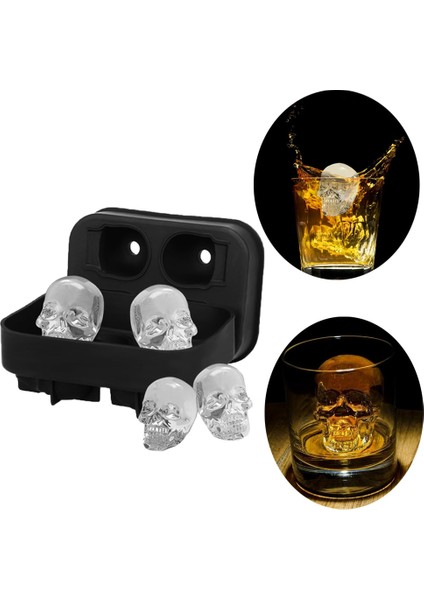 1 Adet Renk Rastgele Stil Buz Kalıbı Buz Küpü Yapıcı Buz Topu Tepsisi Buz Kafatası Şekli Silikon Kalıplar Çikolata Tepsisi Için Kalıp Formları Buz Ev Bar Aksesuarları (Yurt Dışından) indirimleri