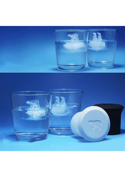 Kutup Ayısı Tarzı Kutup Ayısı Penguen Buz Kalıbı Yaratıcı Silikon Buz Küpü Yapıcı 3D Üç Boyutlu Buz Heykel Kutup Hayvanları Buz Kalıbı (Yurt Dışından) modelleri