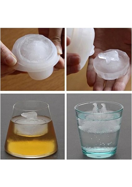 Kutup Ayısı Tarzı Kutup Ayısı Penguen Buz Kalıbı Yaratıcı Silikon Buz Küpü Yapıcı 3D Üç Boyutlu Buz Heykel Kutup Hayvanları Buz Kalıbı (Yurt Dışından) fırsatları