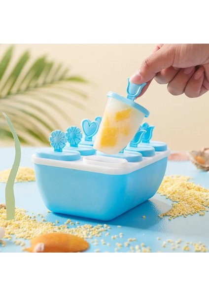 Sarı Stil Yaz Dondurma Silikon Kalıp Gıda Mutfak ve Bar Malzemeleri Buz Tepsisi Yapımı Buz Kutusu Popsicle Kalıp Seti Kalıptan Kolay (Yurt Dışından) fırsatları