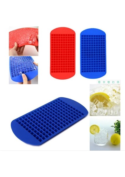 Kırmızı Stil 160 Izgaralar Gıda Sınıfı Silikon Buz Küpü Kalıp Makinesi Yaratıcı Dıy Küçük Kare Şekli Meyve Buz Tepsisi Mutfak Bar Aracı Aksesuarları (Yurt Dışından) modelleri