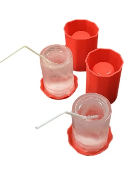 Bir Stil 1 Adet Yeni Fincan Şekli Kauçuk Mutfak Aksesuarları Dondurulmuş Dondurma Araçları Dıy Ice Cube Shot Cam Dondurma Kalıp Pişirme Buz Tepsileri (Yurt Dışından)