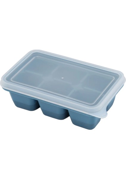 Mavi Stil Izgaralar Sızdırmaz Kapaklı Yumuşak Alt Buz Küpü Kalıbı Ice Cube Maker Şarap Barı Drinki Için Meyve Popsicle Dondurma Kalıbı (Yurt Dışından)