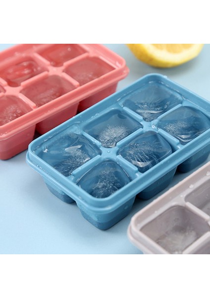 Mavi Stil Izgaralar Sızdırmaz Kapaklı Yumuşak Alt Buz Küpü Kalıbı Ice Cube Maker Şarap Barı Drinki Için Meyve Popsicle Dondurma Kalıbı (Yurt Dışından) fiyatları