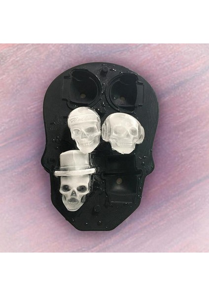 No.9 Tarzı Kavite 3D Kafatası Buz Küpü Silikon Buz Küpü Tepsisi Dıy Buz Kalıp Makinesi Çikolatalı Puding Kalıp Bar Mutfak Gereçleri (Yurt Dışından) modelleri