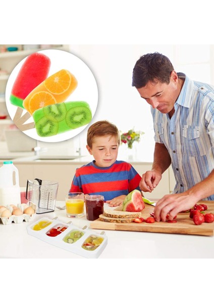 Çoklu Stil 3 Boyutlu Silikon Dondurma Kalıbı Popsicle Kalıpları Dıy Ev Yapımı Dondurucu Meyve Suyu Buz Pop Kalıp Kapaklı Yaz Çocuklar Için Çubukları (Yurt Dışından) fiyatları
