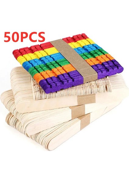 50 Adet 6.5X1CM Tarzı Çok Ahşap El Sanatları Dondurma Çubukları Doğal Ahşap Kek Araçları Dıy Çocuklar Işi Sanat El Sanatları Oyuncaklar Buz Kalıbı Dondurma Çubukları (Yurt Dışından) fırsatları