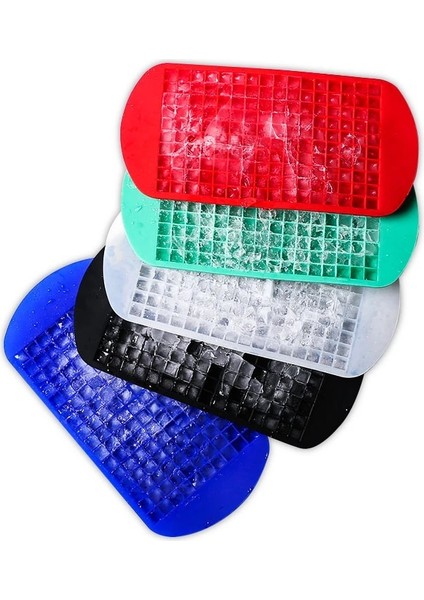 Kırmızı Stil Buz Kalıbı Avity Silikon Bar Buz Küpü Makinesi Mini Kare Buz Tepsisi Çevre Dostu Buz Kalıbı Katlanabilir Dondurma Soğuk Içecekler Araçları (Yurt Dışından)