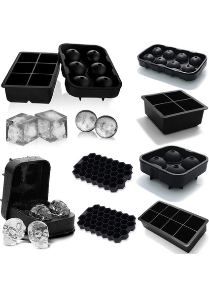 4 Gül Tarzı Büyük Boy Buz Topu Kalıp Silikon Ice Cube Maker Formu Buz Şekeri Kek Pudingi Çikolata Kalıpları Kolay Yayın Kare Sh (Yurt Dışından) fiyatları