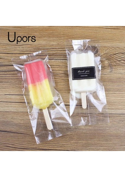 6cm 9cm Tarzı Upors Gıda Sınıfı Buz Pop Torbaları Tek Kullanımlık Plastik Popsicle Torbaları Dondurma Tedavisi Depolama Şeffaf Buz Popsicle Kalıp Torbası ve (Yurt Dışından)