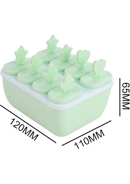 Yeşil 120X110X65MM Stili Hücre Dondurma Kalıpları Çikolata Kalıpları Buz Küpü Tepsi Gıda Güvenli Popsicle Maker Dıy Ev Yapımı Dondurucu Buz Lolly Kalıp (Yurt Dışından)