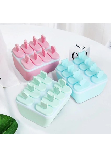 B6 Stili M Beden 8 Hücre Silikon Kalıpları Dondurma Çikolata Kalıpları Buz Küpü Tepsi Gıda Güvenli Popsicle Maker Dıy Ev Yapımı Dondurucu Buz Lolly Kalıp (Yurt Dışından) fırsatları