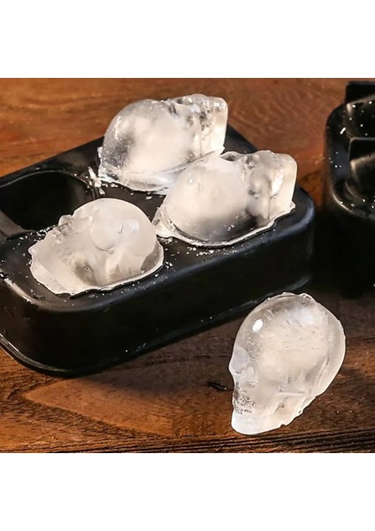 1 Adet Tarzı 3D Kafatası Silikon Kalıp Buz Küpü Makinesi Çikolata Kalıp Tepsisi Dondurma Dıy Aracı Viski Şarap Kokteyl Buz Küpü Araçları (Yurt Dışından)