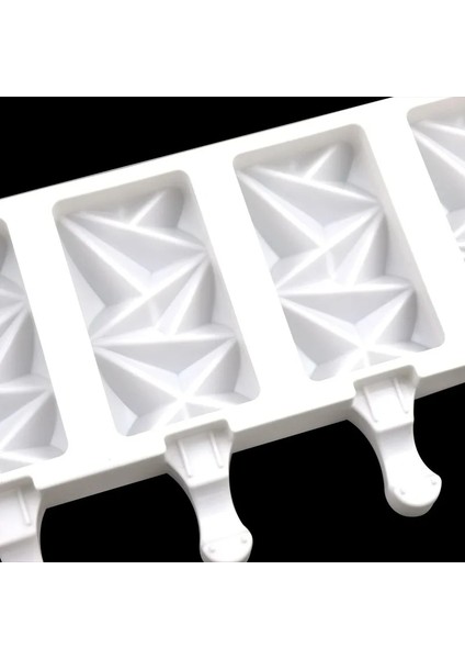 Beyaz Stil Dondurma Kalıbı Silikon Popsicle Kalıp Yaz Dıy Ev Yapımı Buz Küpü Tepsi Buz Pop Blok Dondurucu Meyve Suyu Tatlı Makinesi Aracı (Yurt Dışından) fırsatları