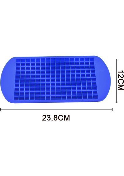 160 Delikli Mavi Stil 160 Izgara Yeniden Kullanılabilir Silikon Ice Cube Maker Kalıp Mini Icecube Tepsi Buz Kovaları Kalıp Buz Şekli Formları Içecekler Viski (Yurt Dışından)