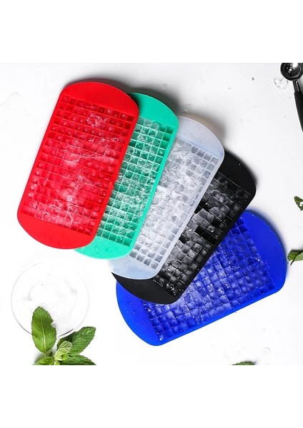 160 Delikli Mavi Stil 160 Izgara Yeniden Kullanılabilir Silikon Ice Cube Maker Kalıp Mini Icecube Tepsi Buz Kovaları Kalıp Buz Şekli Formları Içecekler Viski (Yurt Dışından) indirimleri
