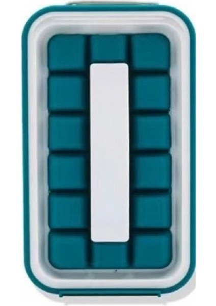 Yeşil Stil Buz Küpü Tepsisi Katlanır Buz Yapıcı Silikon Kalıp 18 Hücreli Bar Aksesuarları Hızlı Dondurma Artefakt Su Şişesi Mutfak Aletleri (Yurt Dışından)