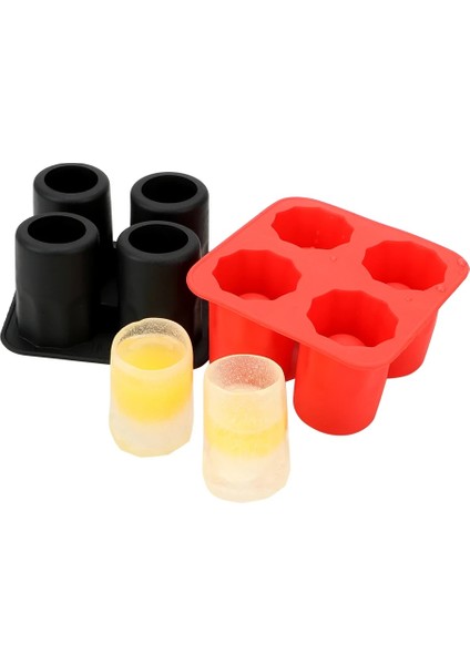 Siyah Stil Buz Küpü Tepsi Kalıbı, Shot Bardakları Yapar Buz Kalıbı Yenilik Hediyeler Buz Tepsisi Yaz Içme Aracı Ice Shot Glass Viski Kokteyl Soğuk (Yurt Dışından) indirimleri