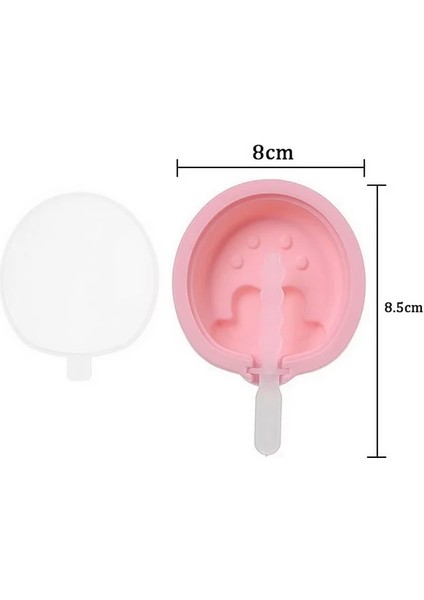 C-3 Stili 4 Hücre Büyük Boy Silikon Dondurma Kalıbı Popsicle Kalıpları Dıy Ev Yapımı Tatlı Dondurucu Meyve Suyu Buz Pop Maker Kalıp Çubukları ile (Yurt Dışından)