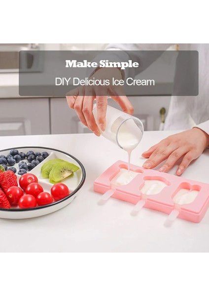 Pençe Kokusu Yüz Stili Silikon Dondurma Kalıbı Çubuklarla Sevimli Hayvan Şekli Jöle Dondurma Kalıbı Ice Pop Popsicle Kalıpları Dıy Ev Yapımı Dondurma Araçları (Yurt Dışından)