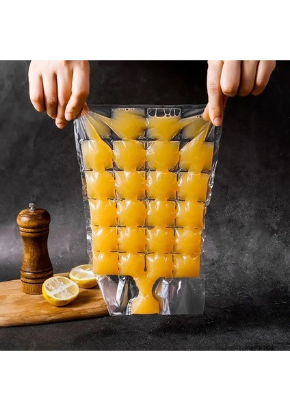 Ack Ice Cube Kalıp Tek Kullanımlık Kendinden Sızdırmazlık Buz Torbaları Şeffaf Daha Hızlı Dondurucu Buz Yapımı Kalıp Torbası Mutfak Aletleri (Yurt Dışından) fiyatları