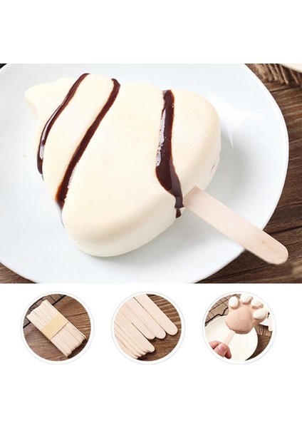 Siyah Stil Ahşap El Sanatları Dondurma Küpü Çubukları Dondurma Çubukları Doğal Ahşap Aletler Dıy Maker Çocuklar Işi Sanat El Sanatları Oyuncaklar Buz Kalıpları (Yurt Dışından) fırsatları