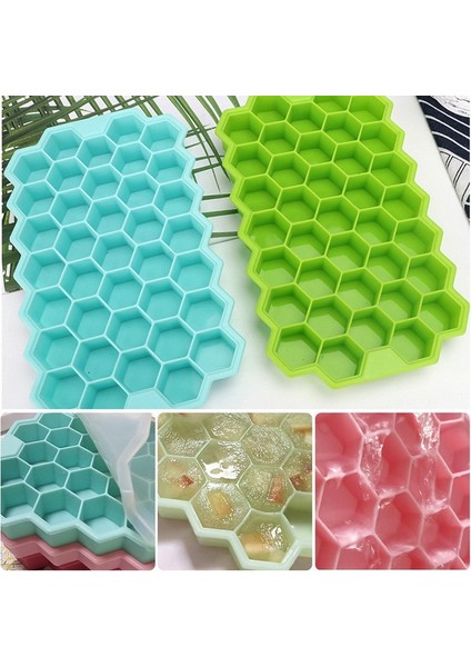 Beyaz Kapaksız Stil Kavite Buz Küpü Tepsi Petek Buz Küpü Kalıbı Gıda Sınıfı Esnek Silikon Buz Kalıpları Çıkarılabilir Kapaklı Viski Kokteyli Için Sıcak (Yurt Dışından) fiyatları