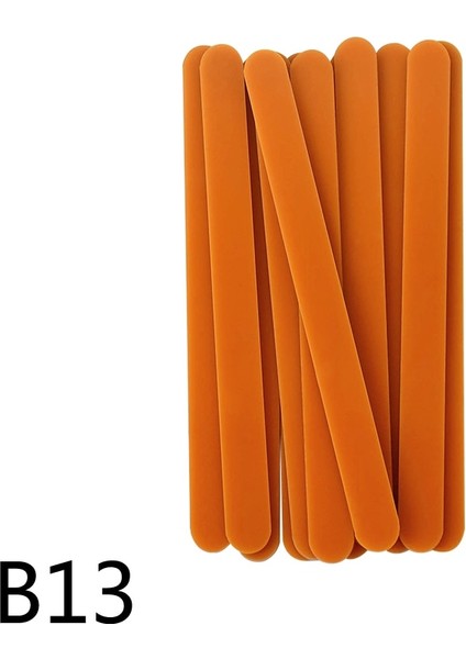 B13-10 Adet Tarzı Akrilik Dondurma Çubukları Şeffaf Renkli Pop Popsicle Stick Ev Çocuklar Için Popsicle Kalıp Malzemeleri Hawai Partisi Yapımı (Yurt Dışından)