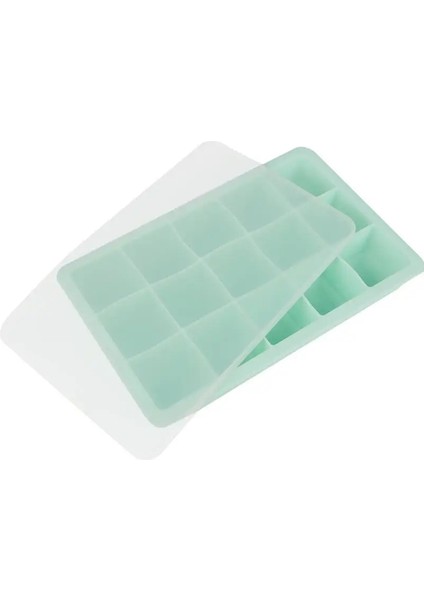 Mor Kapaksız Stil 15 Izgara Silikon Buz Tepsisi Kalıp Plastik Kapaklı Dondurucu Maker Ice Cube Kalıp Kare Şekli Dondurma Makinesi Mutfak Dıy Aracı (Yurt Dışından) fırsatları
