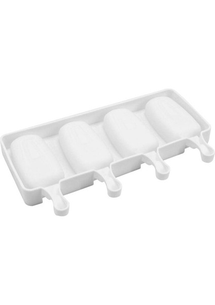 50 Adet Çubuk Stili 4 Hücre Büyük Boy Silikon Dondurma Kalıbı Popsicle Kalıpları Dıy Ev Yapımı Tatlı Dondurucu Meyve Suyu Buz Pop Maker Kalıp Çubukları ile (Yurt Dışından)